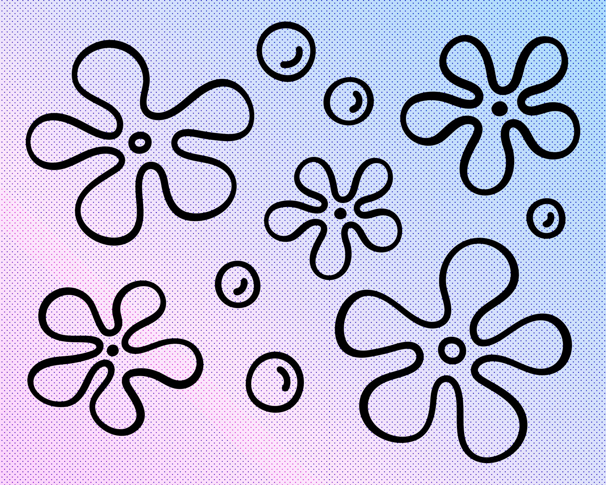 Spongebob Flowers SVG