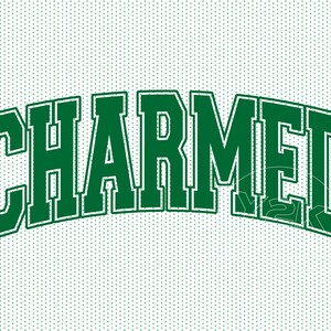 Charmed Varsity | PNG SVG PDF | Digitaler Download | Cricut | Silhouette | College Sweatshirt svg, Tshirt, Aufkleber, Becher, Aufkleberdesign