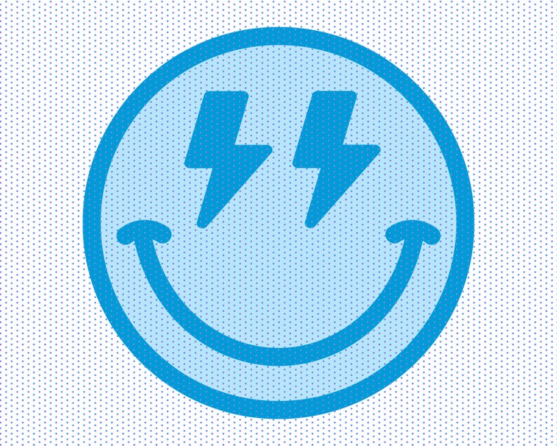 Smiley Face With Lightning Bolt Eyes Svg Smiley Face vrogue.co