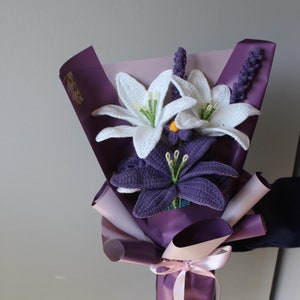 Crochet Flowers Bouquet Handmade, Tulip, Home Decor, Best Easter Gift, Gift For Her, Birthday gift Girlfriend, Mom, Grandma, Graduation