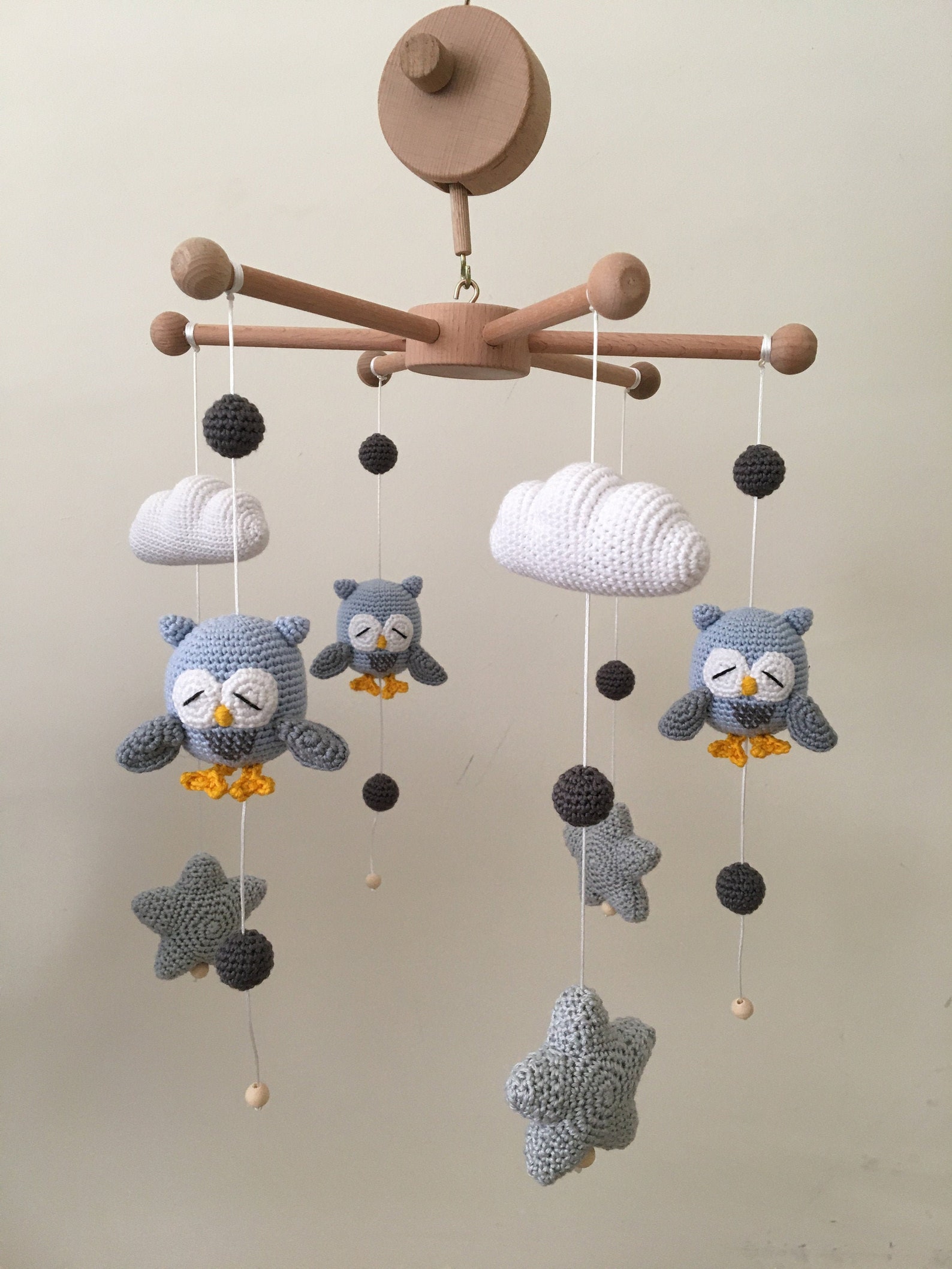 BabyBett mobile gehäkelt Mobile Amigurumi Mobile Schaf Etsy.de