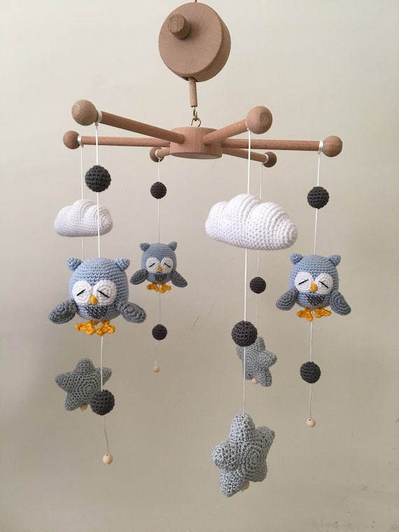 Baby Crib Mobile Sheep Mobile Crochet Mobile Crib Holder Arm Hanger Schaf Mobile  Mobile Bébé Mouton Gehäkeltes Mobile Nursery Decor 