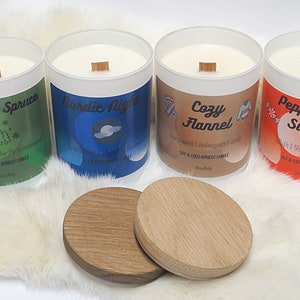 Christmas Candle | Wooden Wick | Soy Wax | 10oz - Etsy