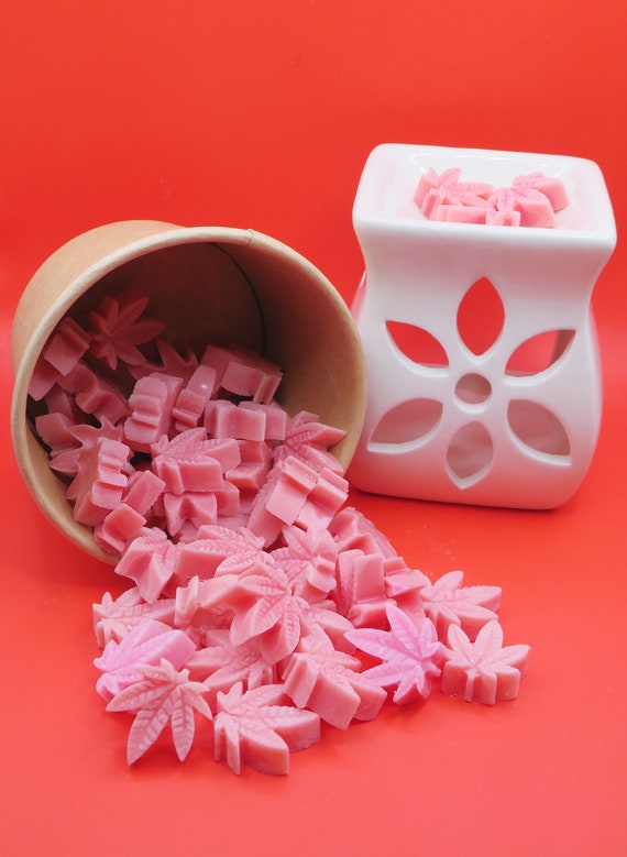 Cannabis Aroma Wax Melts | Pot Leaf Wax Tarts | Hemp-Soy