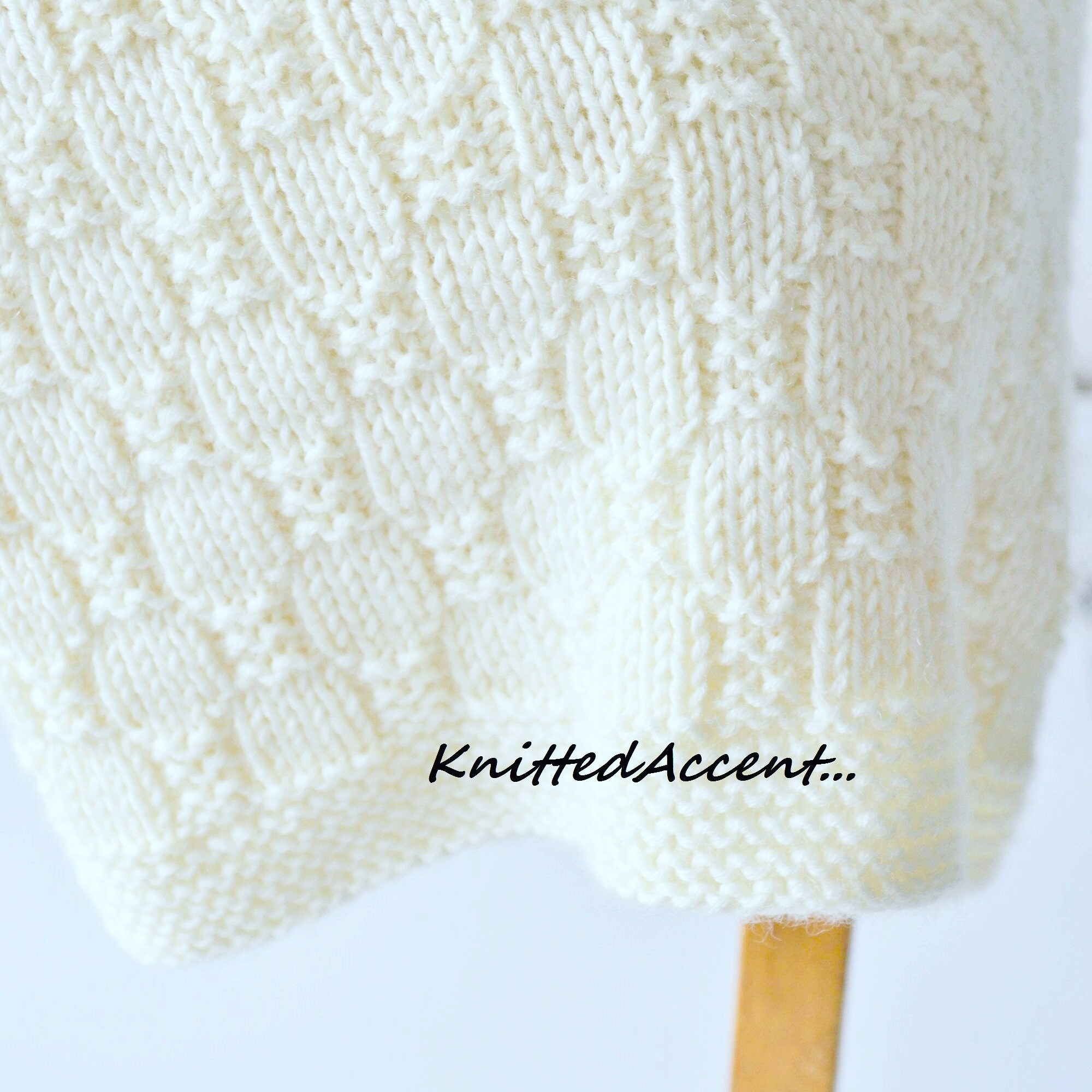 Knitting written instructions with diagram. KNITTING PATTERNonly in