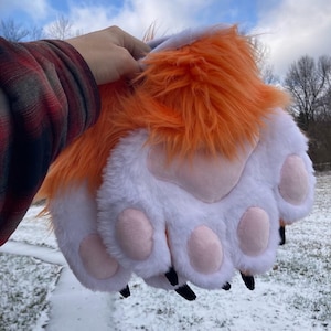 Orange Fox Fursuit Furry Cosplay Puffy Paws