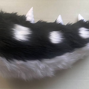 White and Black Dinosaur Fursuit Cosplay Tail