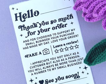 Customizable Thank You Label Design: 4x6 Thermal Sticker (PNG, JPG, PDF)