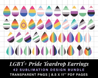 Pride flag sublimation earring designs, pride month sublimation earrings, pan pride earrings lgbt sublimation, bi lgbtq png teardrop earring