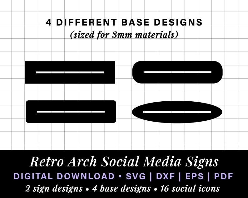 Arch sign, salon sign, social media sign, small business payment sign laser file, scan to pay sign, qr code sign svg, social media plaque image 7