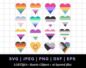 Pride month heart svg, lgbt svg bundle, lgbt heart png pride stickers, lgbt pride svg, bi pride lgbtq svg, rainbow heart ace gay pride svg
