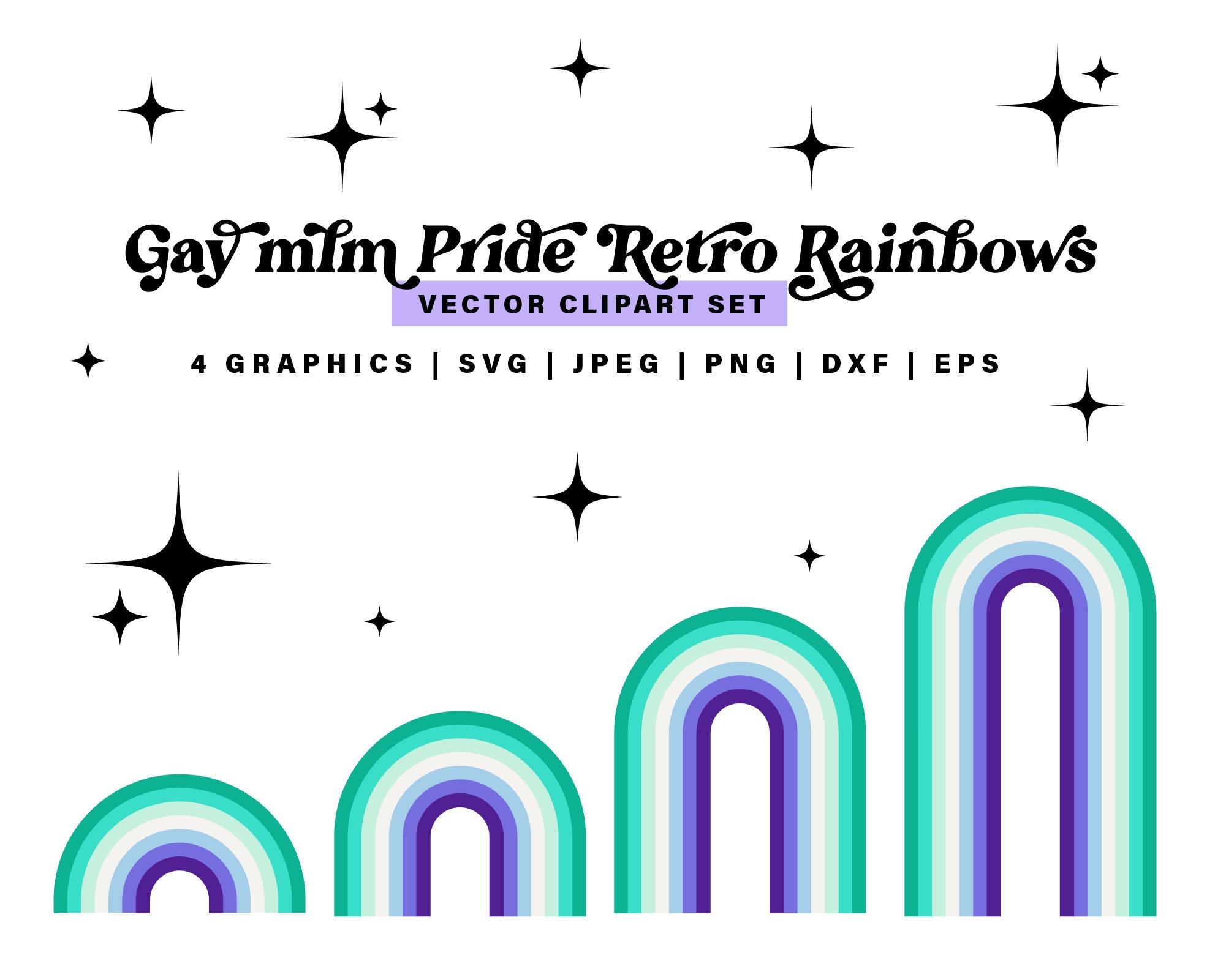Gay Pride Rainbow Lgbt Png, Long Tall Retro Pride Rainbow Svg for Gay ...