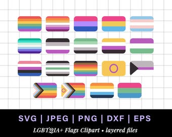 Pride flag lgbt svg bundle, rainbow flag svg pride stickers, pride flag svg, bi pride flag lgbtq svg, pansexual asexual flag gay pride svg