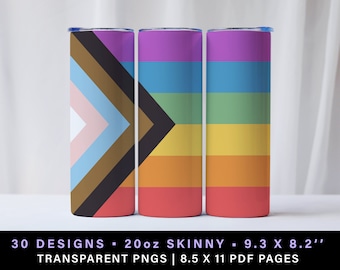 Pride flag tumbler wrap, gay pride 20 oz tumbler wrap, lgbt skinny tumbler wrap, trans pride tumbler wrap, pride month lgbtq tumbler png