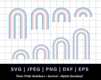 Trans pride rainbow svg, transgender pride png, pride rainbow svg, trans svg, lgbt retro rainbow svg, lgbt pride rainbow svg bundle