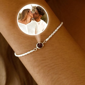 Personalized Photo Bracelet • Projection Bracelet • Memorial Picture Inside Bracelet •Birthday Wedding Friend Gift • Customized Gift for Her