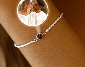 Personalized Photo Bracelet • Projection Bracelet • Memorial Picture Inside Bracelet • Birthday Wedding Friend Gift •Customized Gift for Her