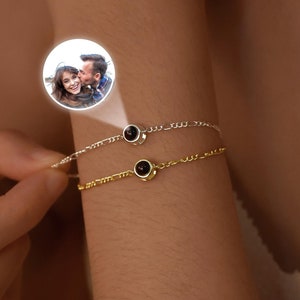 Personalized Photo Bracelet • Projection Bracelet • Memorial Picture Inside Bracelet •Birthday Wedding Friend Gift • Customized Gift for Her