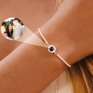 Personalized Photo Bracelet • Projection Bracelet • Memorial Picture Inside Bracelet •Birthday Wedding Friend Gift • Customized Gift for Her