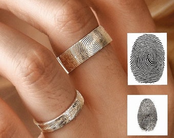 Dog Nose Print Ring•Mother's Day Gift •Actual Fingerprint Ring• Fingerprint Ring•Promise Ring•Eternity Ring•Father's Day Gift•Christmas gift