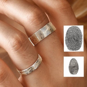 Dog Nose Print Ring•Mother's Day Gift •Actual Fingerprint Ring• Fingerprint Ring•Promise Ring•Eternity Ring•Father's Day Gift•Christmas gift
