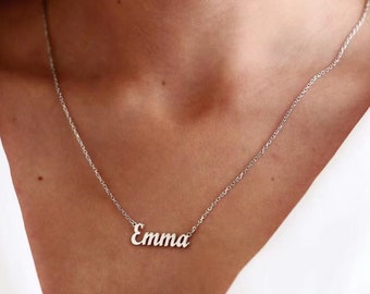 Custom Name Necklace • 18K Gold Plated Name Necklace • Personalized Name Necklace • Birthday Gift for Her • 2023 Christmas Gift•Gift for Mom