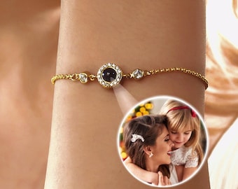 Bracelet pour projection photo • Bracelet pour projection photo • Bracelet pour projection personnalisé • Bracelet photo commémoratif • Cadeau tendance pour meilleure amie • Cadeau pour elle