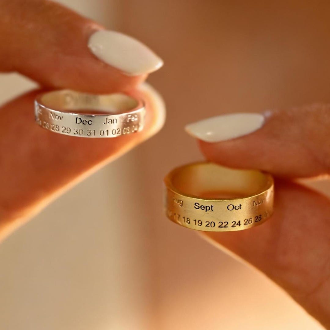 Matching Ring for Couples•date Ring•anniversary Love Promise Rings ...