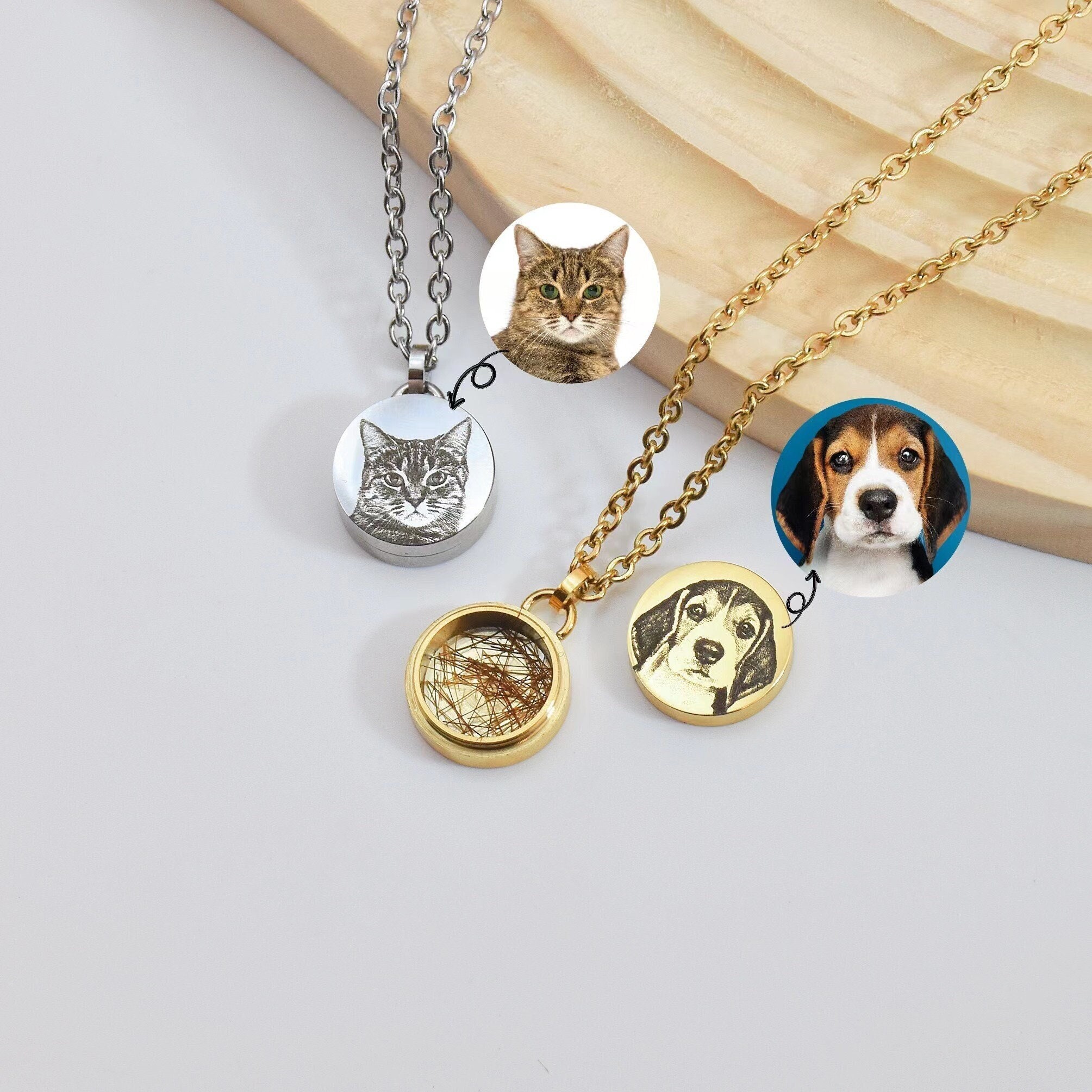 Louis Vuitton Monogram Locket Necklace Dog Tag - Luxuria & Co.