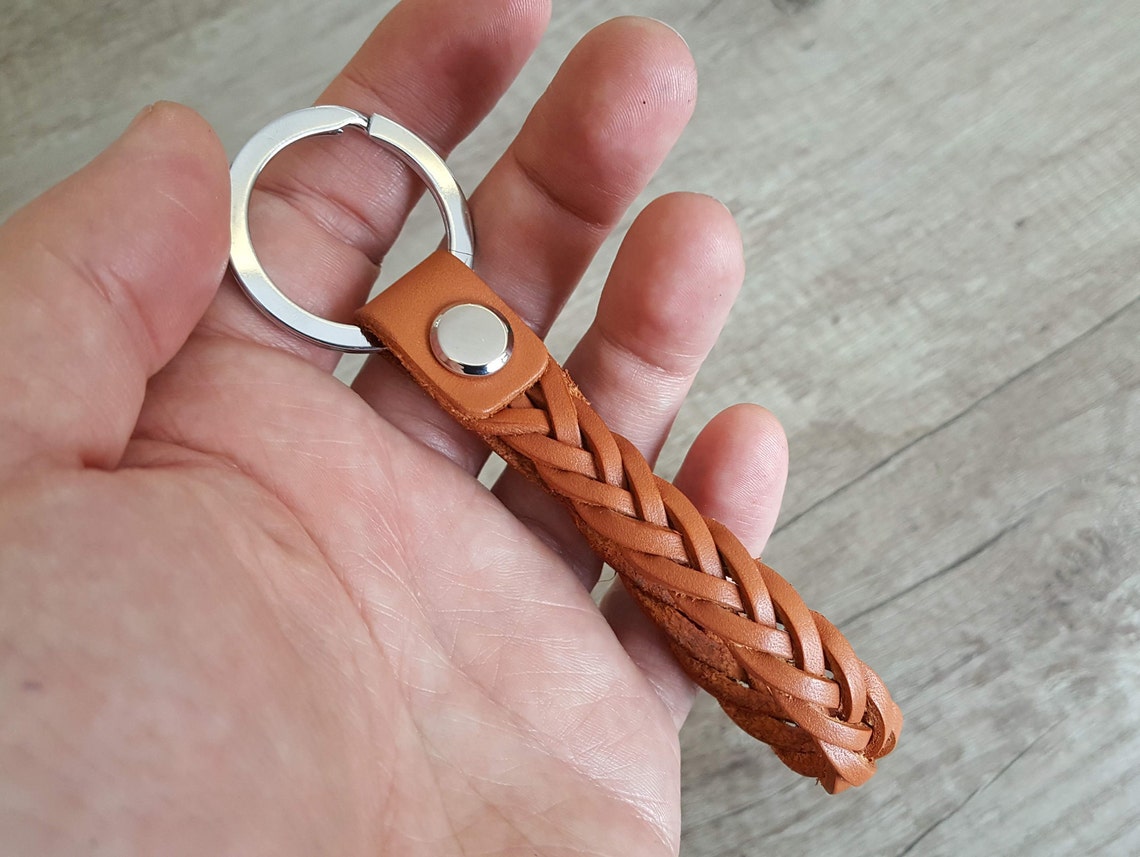 PDF Keychain Patterns Leather Key Fob Template Make Self Braided