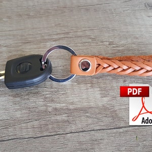 PDF Keychain Patterns Leather Key Fob Template Make Self Braided ...