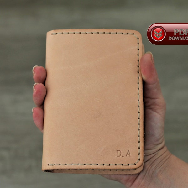 Passport cover pattern PDF Leather passport case, notebook Holder template, easy handmade work ideas Digital leather hand crafts DIY wallet