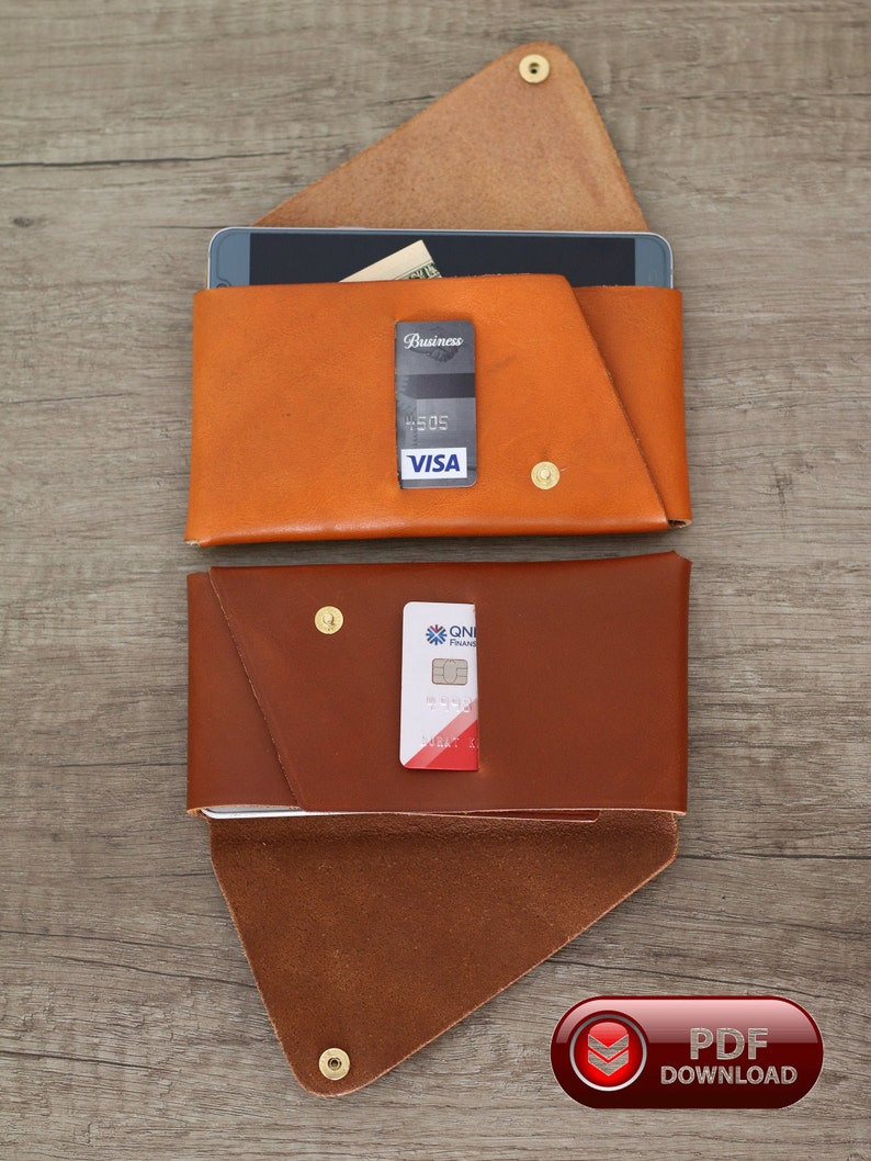 Leather Iphone Wallet Pattern PDF Phone Case Template Flap Etsy