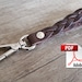 PDF Keychain Patterns Leather Key Fob Template Make Self Braided ...