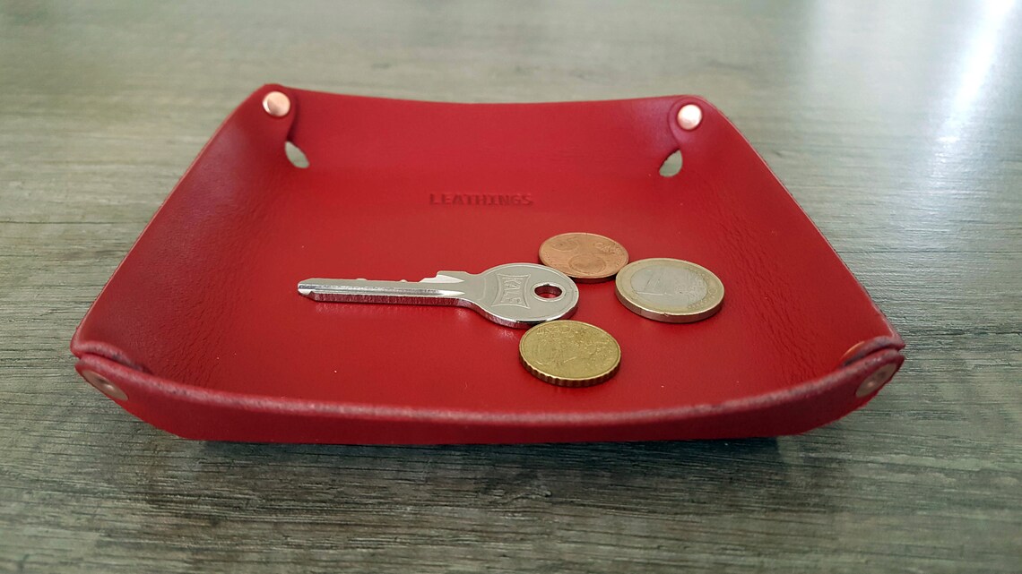 Leather Valet Tray Template Pattern Guide Two Pattern Size Digital PDF