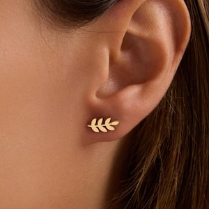 Olive Branch Earring, Branch Earring, Olive Earring, Christmas Gift, Mother&#39;s Day Gift, Gift for Mom