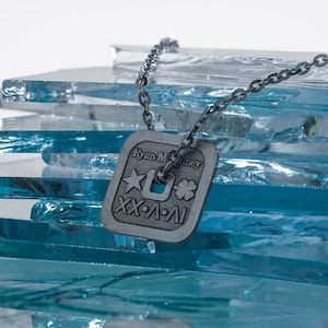 Crea tu estilo con plata de ley 925 personalizable, collar para hombre, collar para hombre, collar de barra, collar de barra personalizado