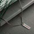 Refine Your Look with Personalized 925 Sterling Silver, mens necklace, necklace for men, bar necklace, custom bar necklace