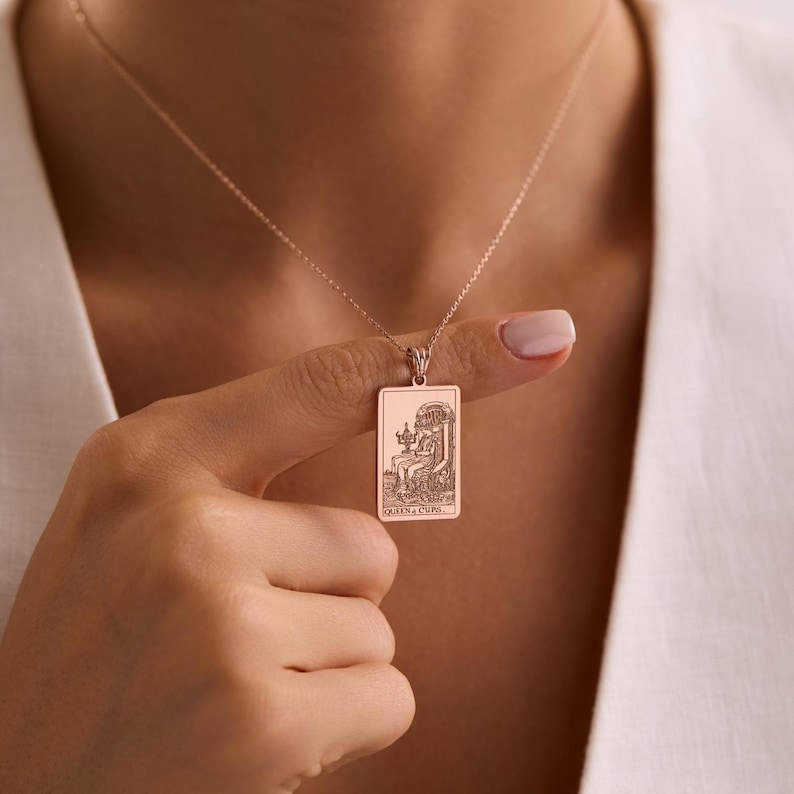 tarot card necklace, tarot card, necklace, tarot necklace, tarot, tarot card deck, tarot card box, tarot card jewelry, tarot card reading, tarot card pendant, gift for mom, christmas gift, mothers day gift