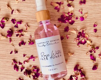 Rose Water Face Toner 100ml | Vegan Skincare  | Gift Ideas