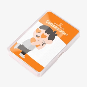ideen.kollektiv Set de cartes d'émotions - 28 cartes d'émotions et 4 cartes de symboles pour le coaching, la thérapie & la pédagogie