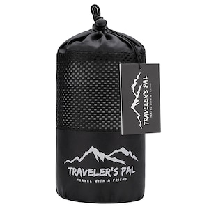 Traveler's Pal Hüttenschlafsack aus 100% Duraweave - Schlafsack mit Reißverschluss an Seite und Fußende - leicht und dünn zum Reisen (Grau)