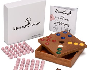 ideen.kollektiv Course de porcelets Jeu de coopération Jeu de société Jeu de dés Jeu éducatif Teambuilding Jouets en bois