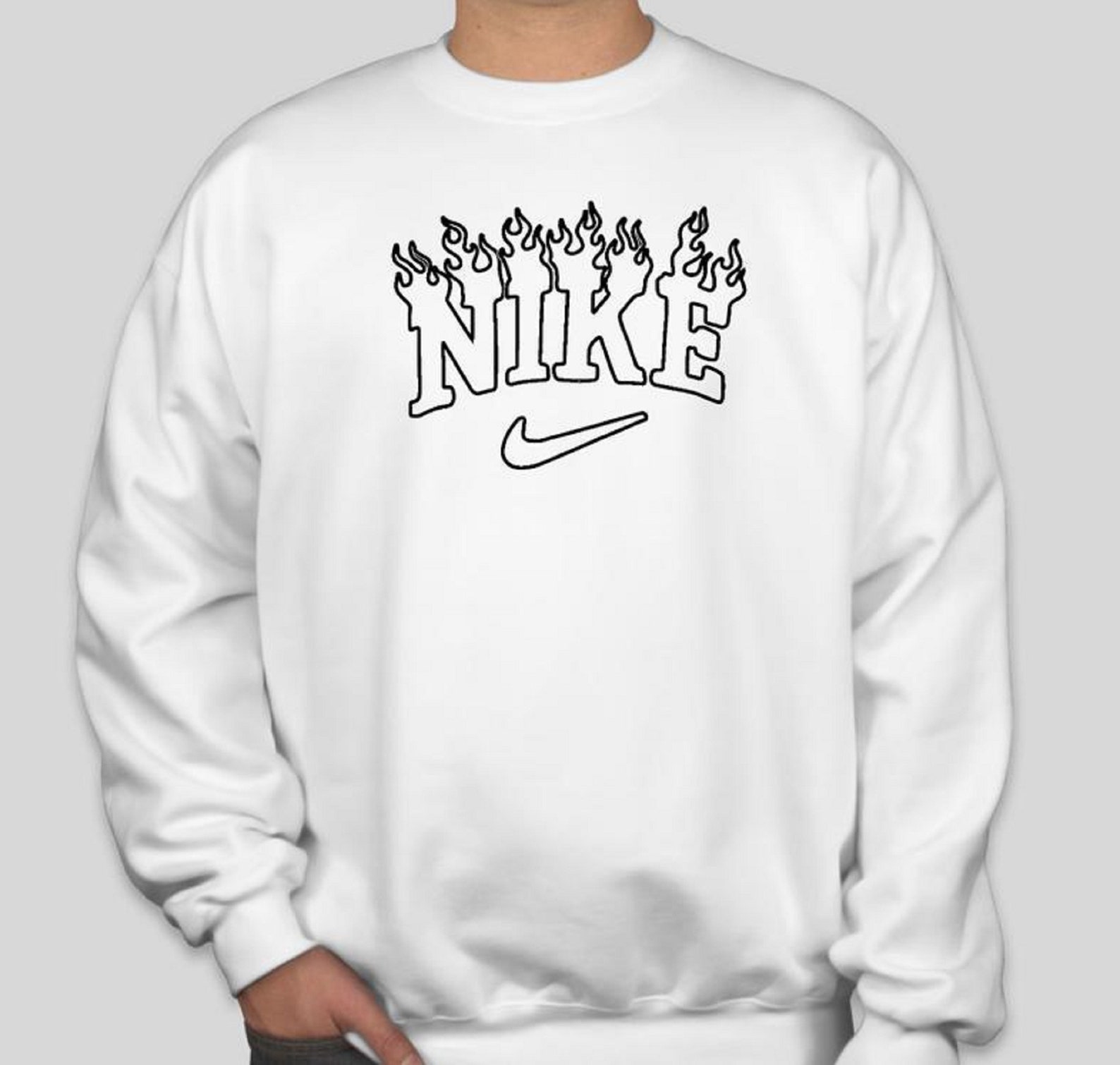 nike flame logo hoodie