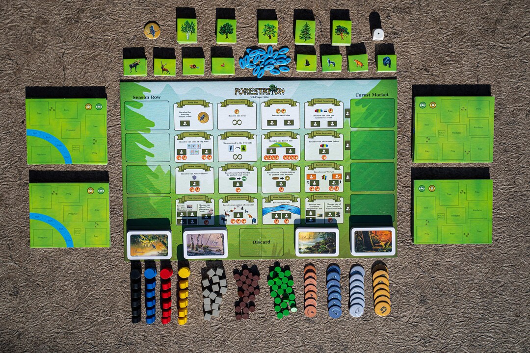 Forestation Board Game Use Strategy and Cunning to Build a Forest Full