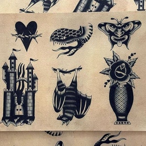 Tattoo flash tattoo print uk tattoo
