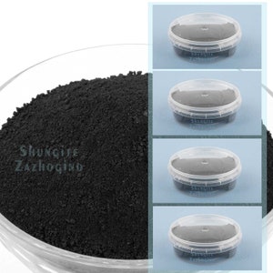 Shungite Powder Natural | 12.8 oz / 0.8 Lbs | Fellerene C60 Natural crushed shungite stones