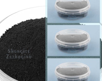 Russian Shungite Powder | 9.6 oz / 0.6 Lbs | Authentic Natural crushed shungite stones
