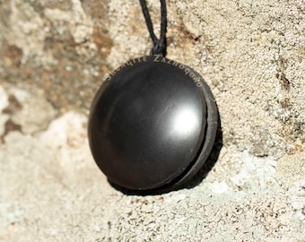 Ciondolo Di Shungite Con Incisione Albero Della Vita | Pietra 3 X 0,3 - Foto 6