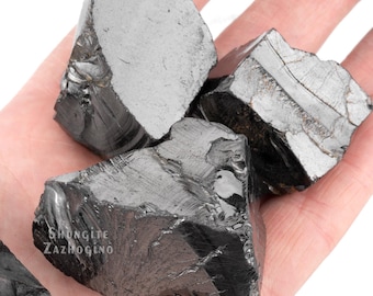 Large Elite Noble Shungite | Weight about 1.06 to 1.41 OZ / 30 grams to 40 grams | 98% Carbon | Fullerene C60 | Real Elite shungite